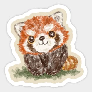 Smiling red panda Sticker